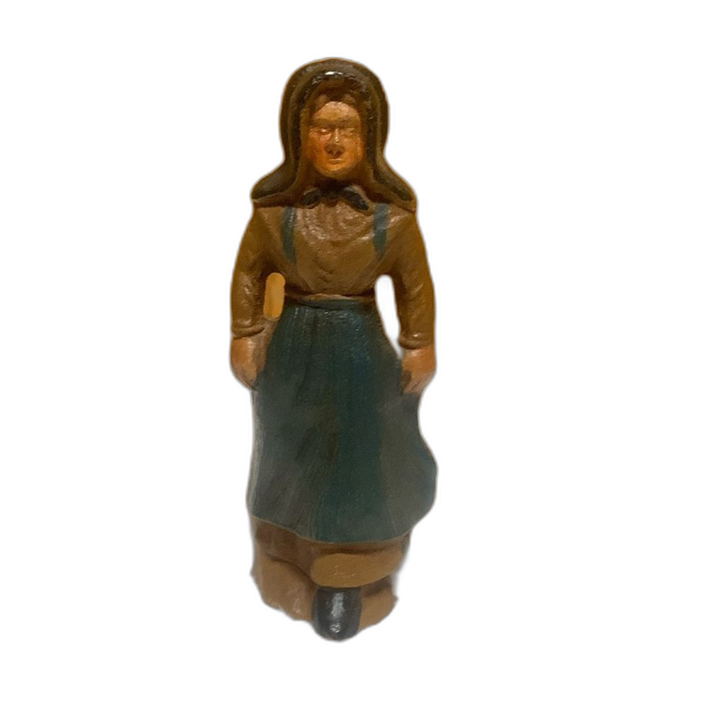 Vintage Wooden Lady Figurine!